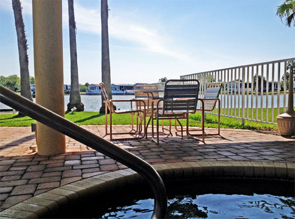 hot tub and view