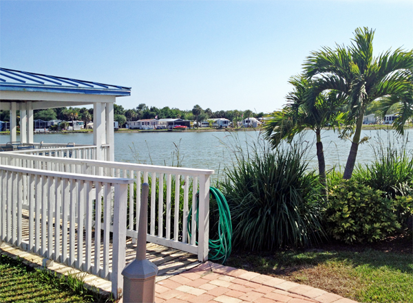 The gazebo by the lake