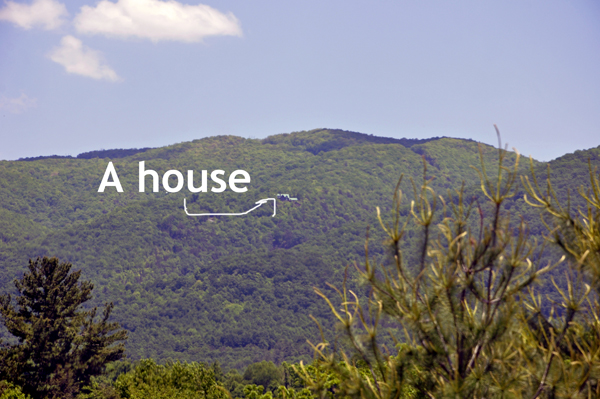 one lone house way up on the mountain 