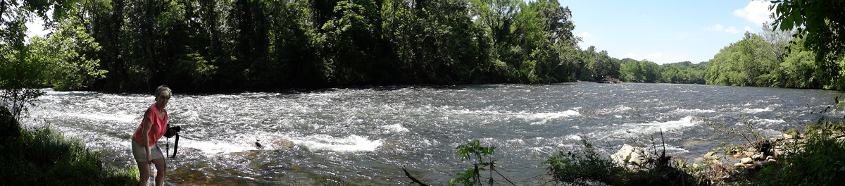 Karen Duquette and the Watauga River