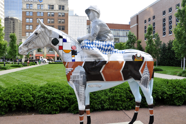 horse and jockey statue