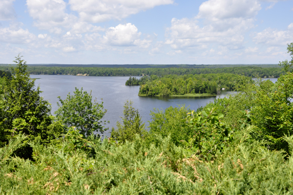 Cooke Pond and Horsehoe Island on the Au Sable River