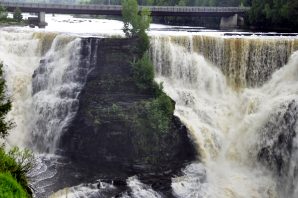 Kakabeka Falls as seen from the Visitor Center side of the park