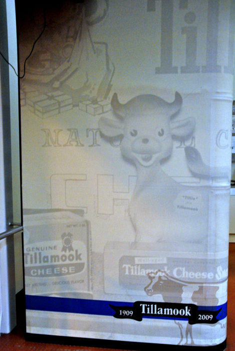 extra large Tillamook Cheese sign