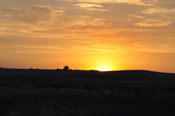 Sunrise at Bruneau Dunes State Park