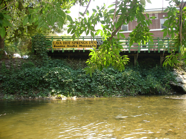 a calm section of the Portneuf River