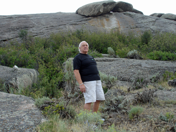Lee Duquette at Independence Rock