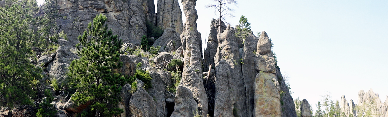 panorama of the Cathedral Spires area
