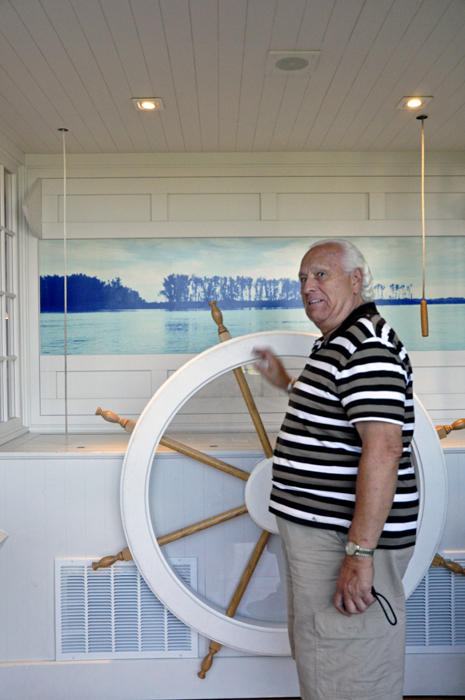 Lee Duquette playing Captain of the ship