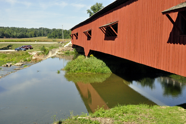 the Bridgeton Covered Bridge