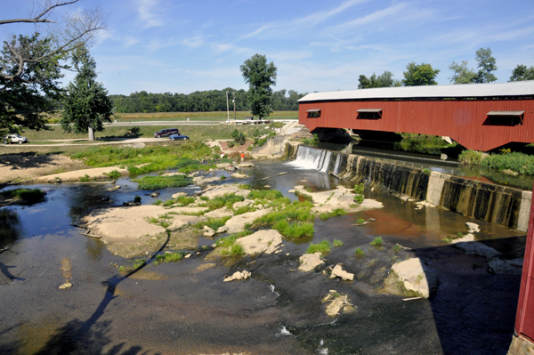 the Bridgeton Covered Bridge