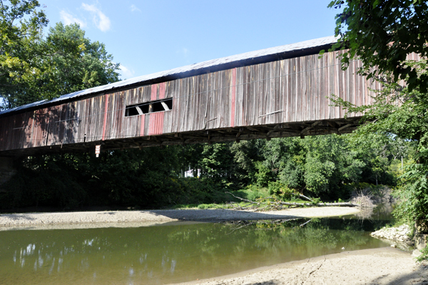 the Cox Ford Covered Bridge