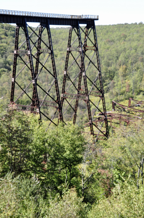The Kinzua Bridge?as seen from a nearby lookout