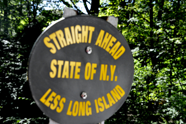 sign about the rock shape