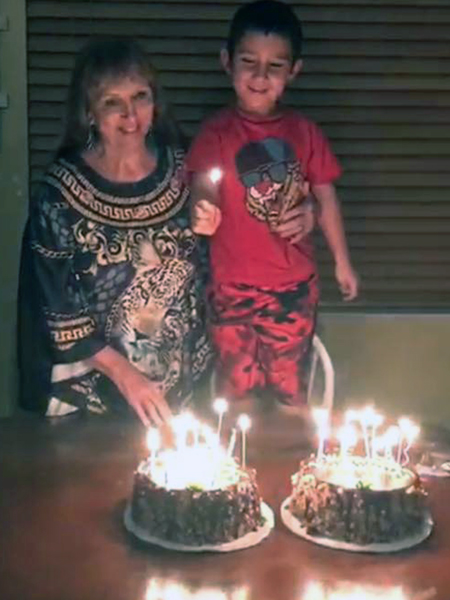 Karen Duquette and her great-grandson
