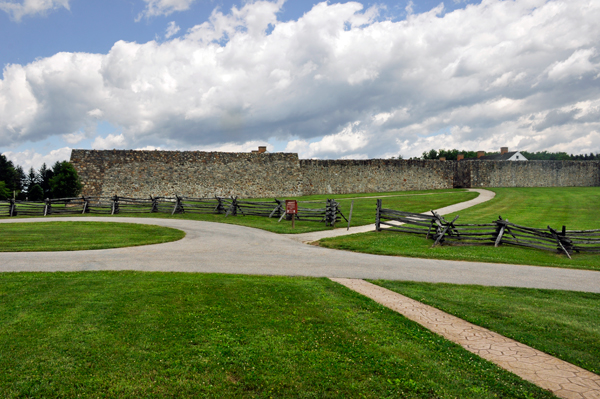 outside wall at Fort Frederik