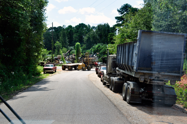 parts salvaging yard