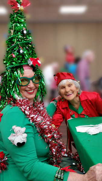 Karen Duquette and her friend Dottie