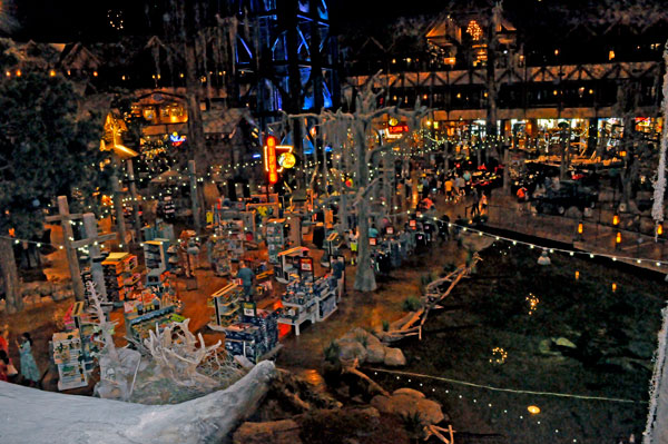 inside Bass Pro Shop in Memphis
