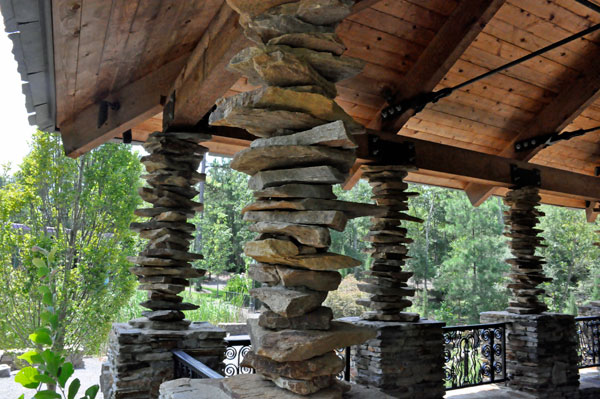 stone pillars