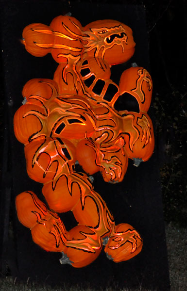 carved pumpkins