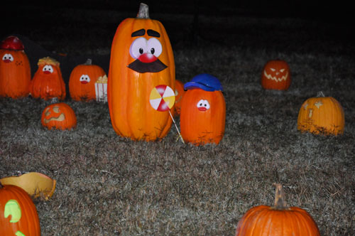 pumpkins with faces