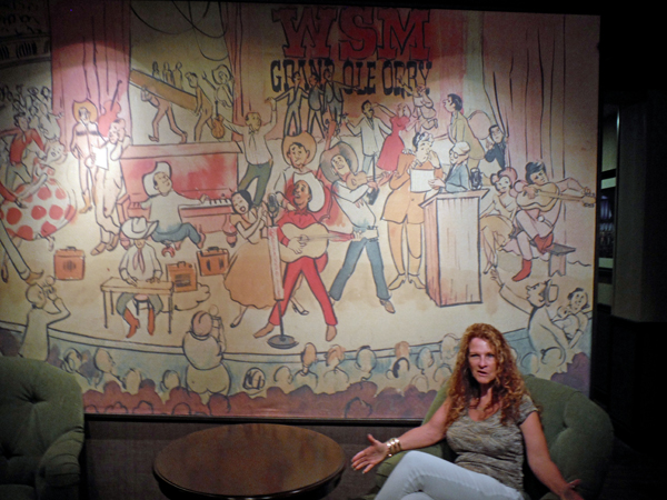 Ilse Blahak  backstage of the Grand Ole Opry.