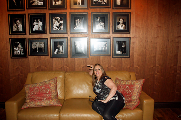 Karen Duquette backstage at the Grand Ole Opry.