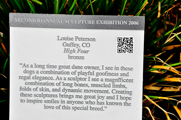 sign about the High Four exhibit