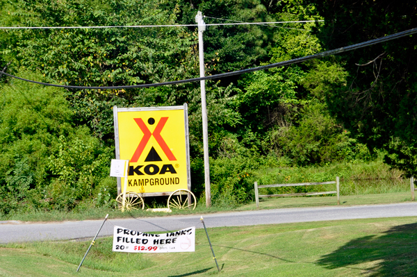 KOA sign