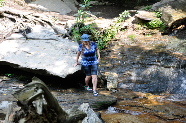 Karen finds the surface to be slippery