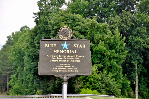 Blue Star Memorial sign