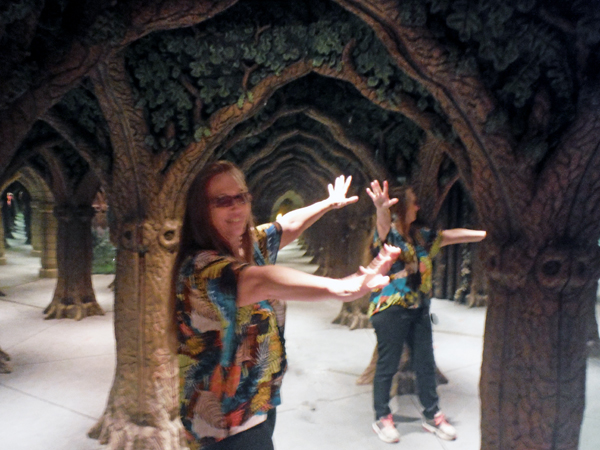 Karen Duquette is lost in the mirror maze.