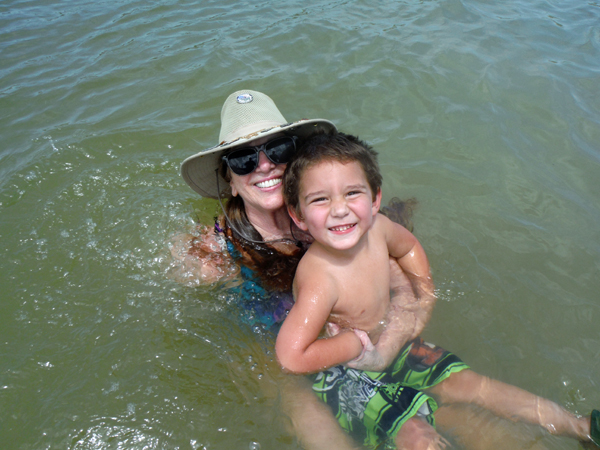 Karen Duquette and her great-grandson