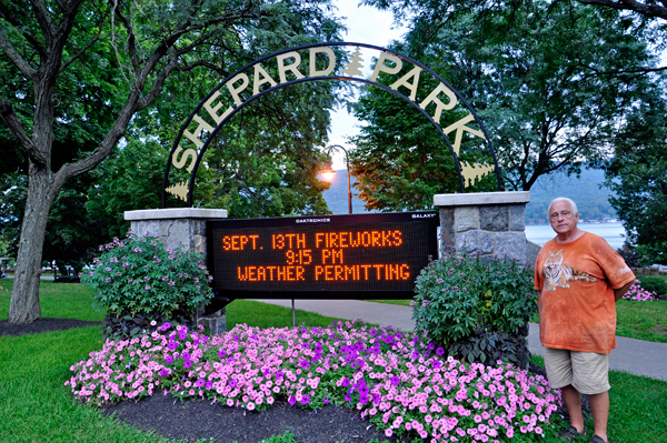 Lee Duquette at Sheppard Park in Lake George