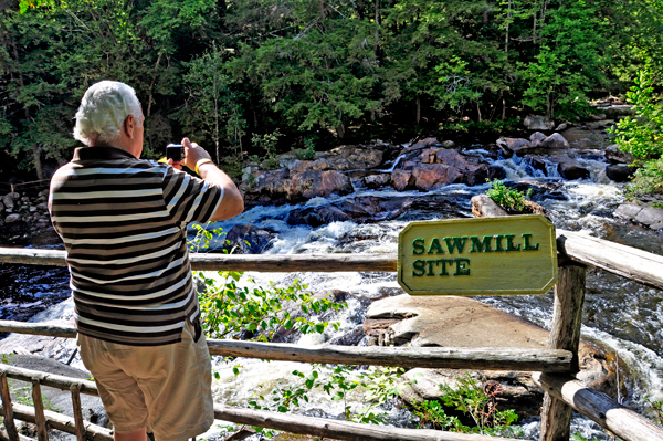 Lee Duquette at the Sawmill site