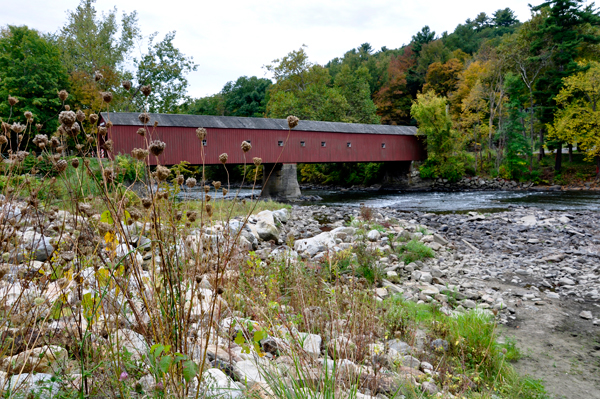 The West Cornwall Covered Bridge and The Housatonic River
