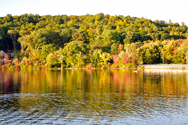 Mossup Lake and fall colors