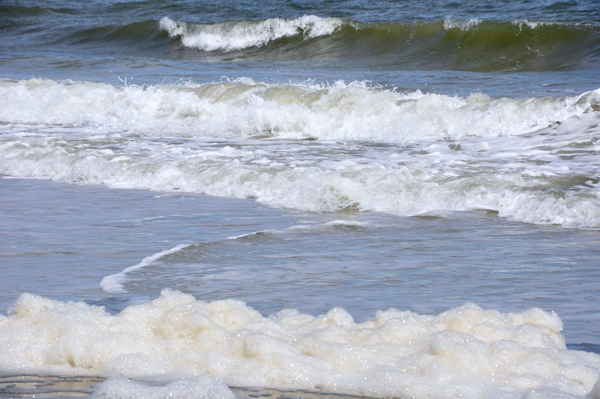the ocean and sea foam