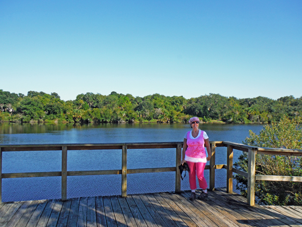 Karen Duquette at Lake Anhina