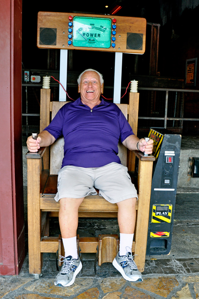 Lee in the electric chair