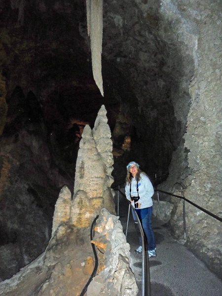 Karen Duquette and speleothems