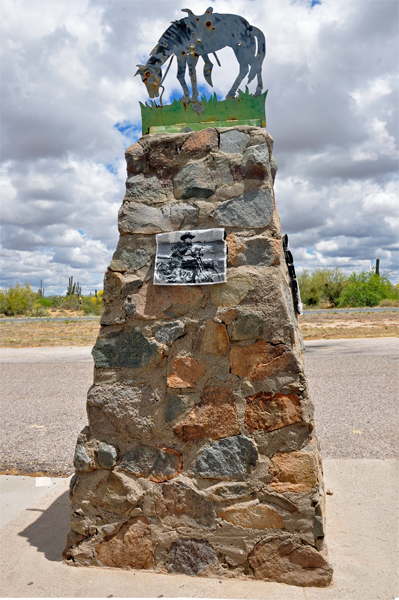 the Tom Mix Momument