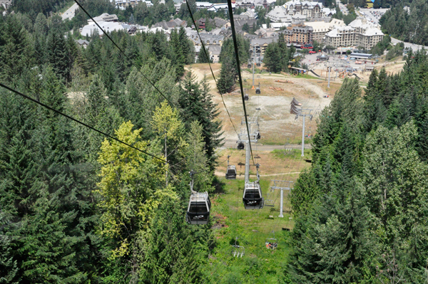 The ride up the mountain.
