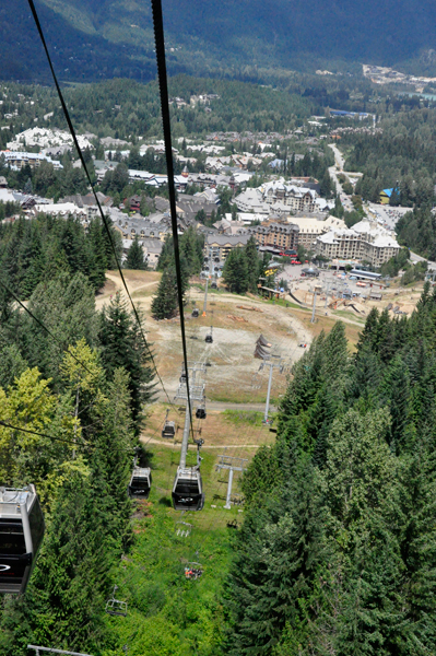 The ride up the mountain.