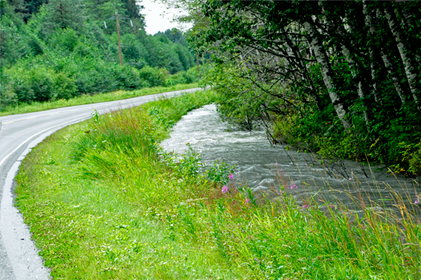 fast flowing river