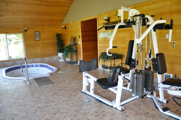 hot tub & exercise stuff