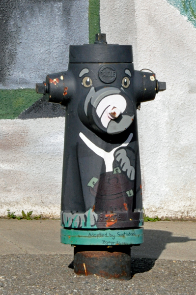 painted fire hydrant