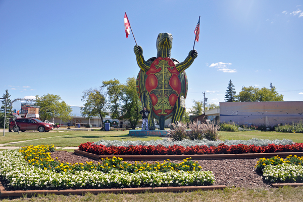 Karen Duquette and Tommy the Turtle in 2015