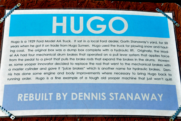 sign about the car